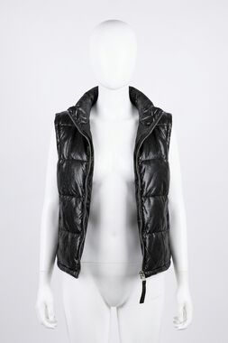 NEW MAURITIUS ellice leather vest in black